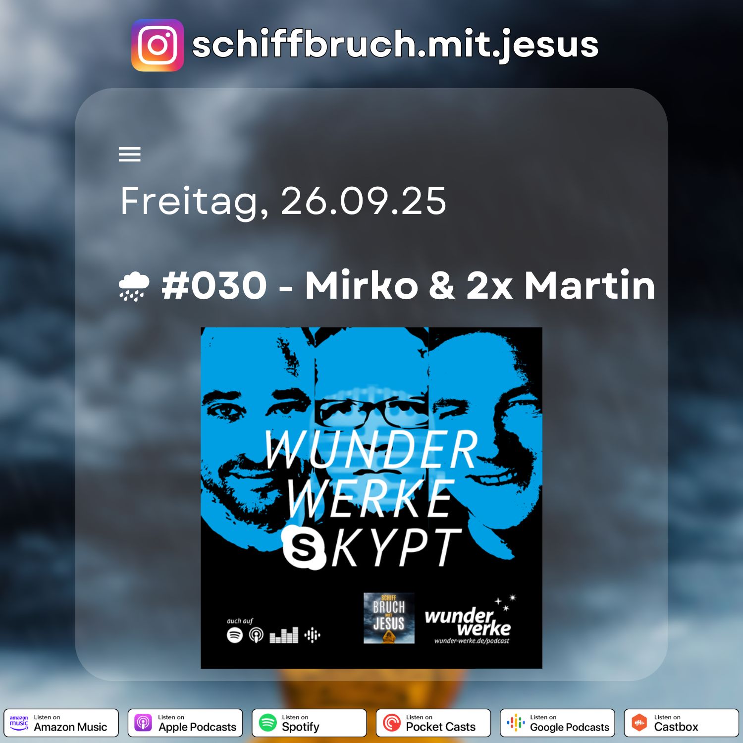 Schiffbruch mit Jesus