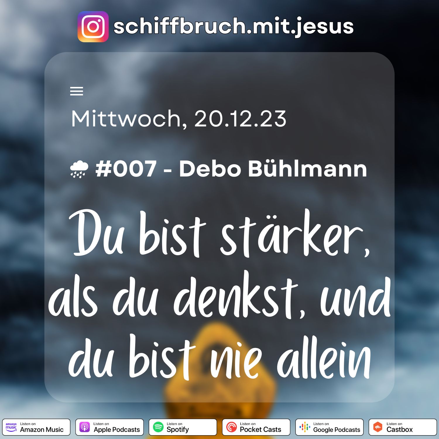 Schiffbruch mit Jesus
