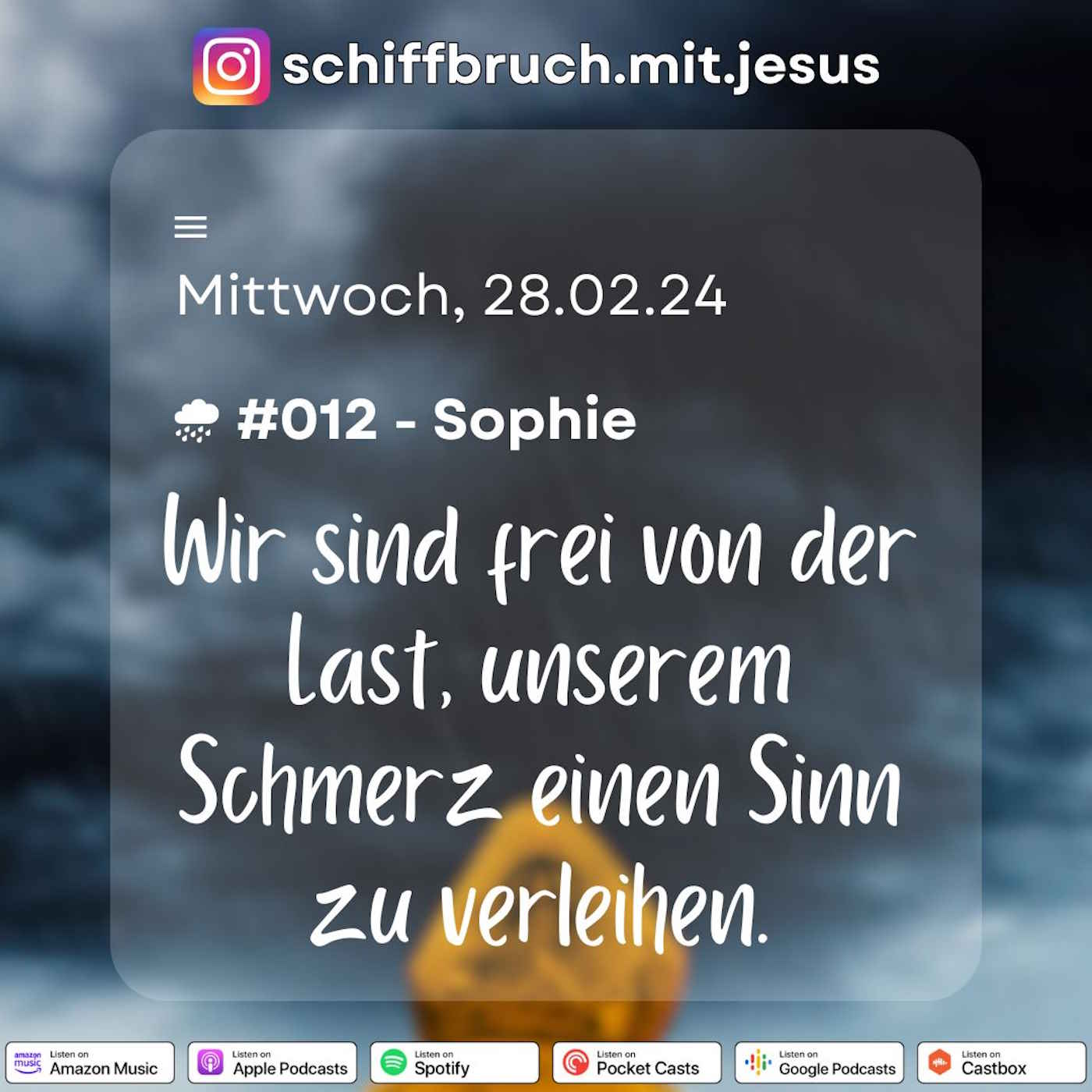 Schiffbruch mit Jesus