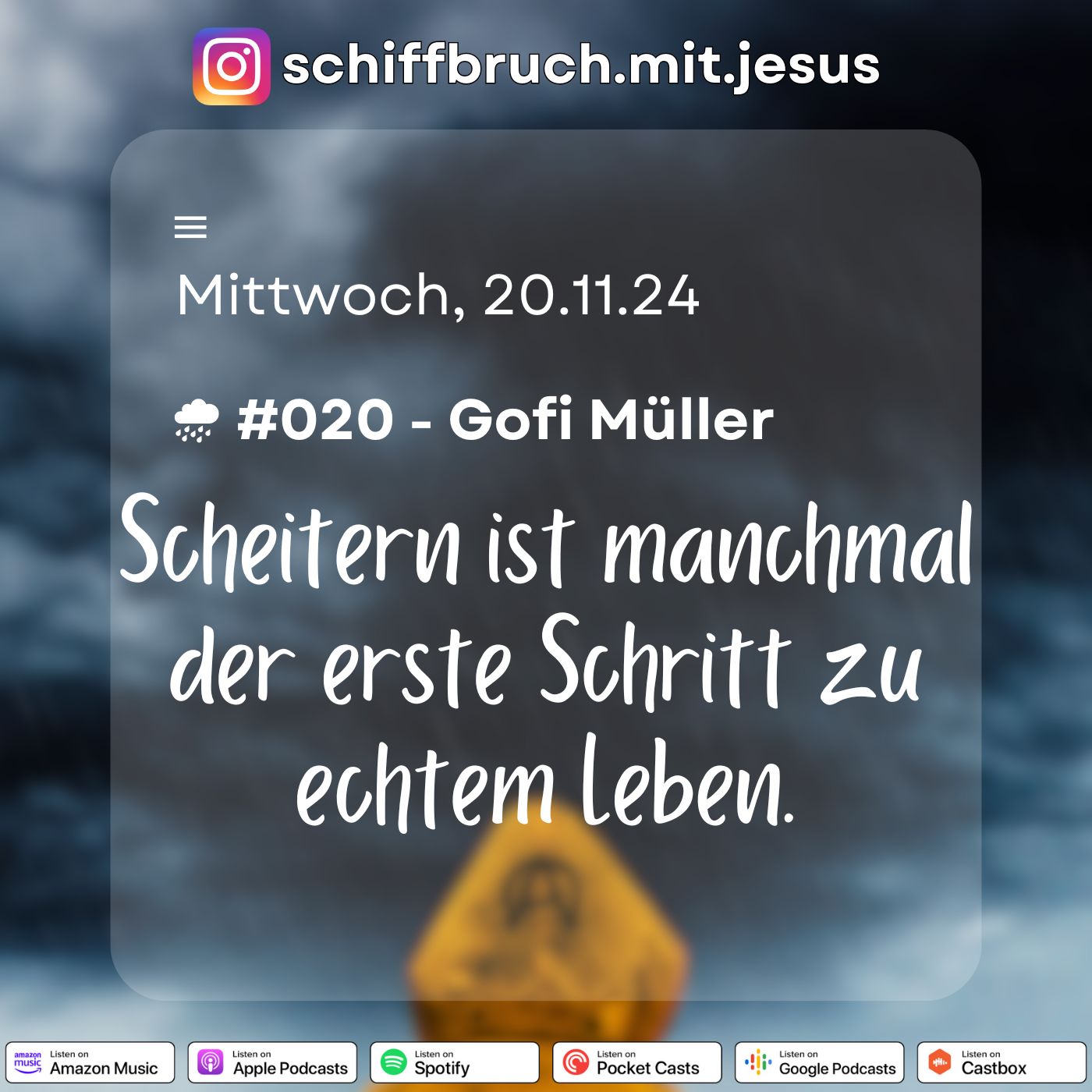 Schiffbruch mit Jesus