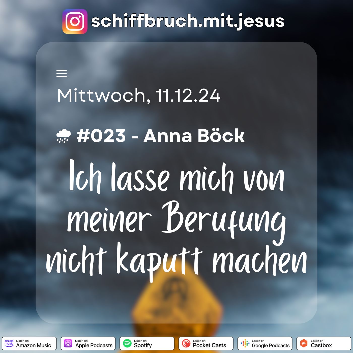 Schiffbruch mit Jesus